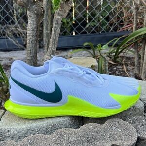 NEW Nike Air Zoom Vapor Cage 4 Rafa White Green Tennis Men Size 13 DD1579-107